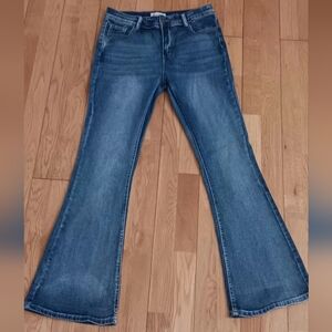 BAMBOO Women's Boot Cut Jeans in Blue